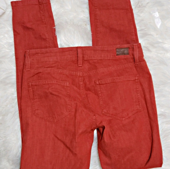 PAIGE Verdugo ultra skinny vintage red 27 nwot - Picture 7 of 8